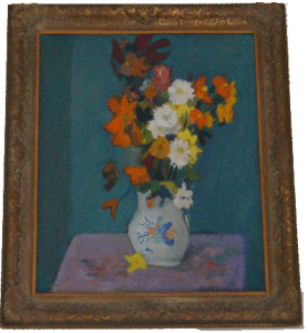 Alphonso's first still-life oil painting